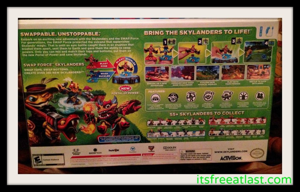 Skylanders Starter Kit Rear View