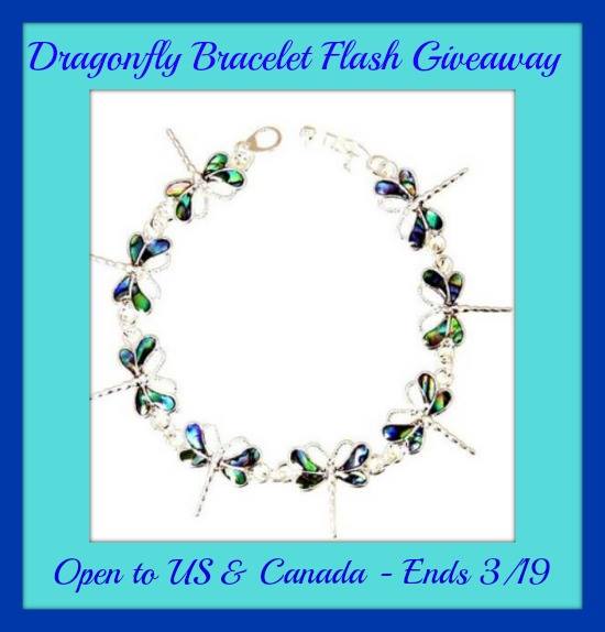 Dragonfly Bracelet FLASH #Giveaway (Ends 3/19 at Midnight!) | It's Free At Last