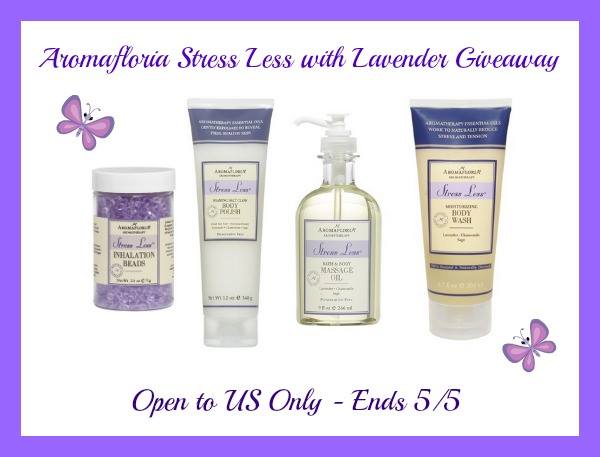 Aromafloria Stress Less with Lavender Giveaway