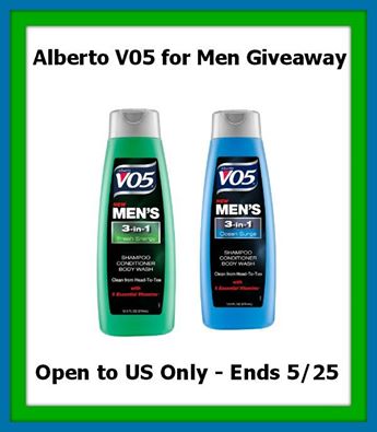 Alberto V05 Hair Care for Men Giveaway