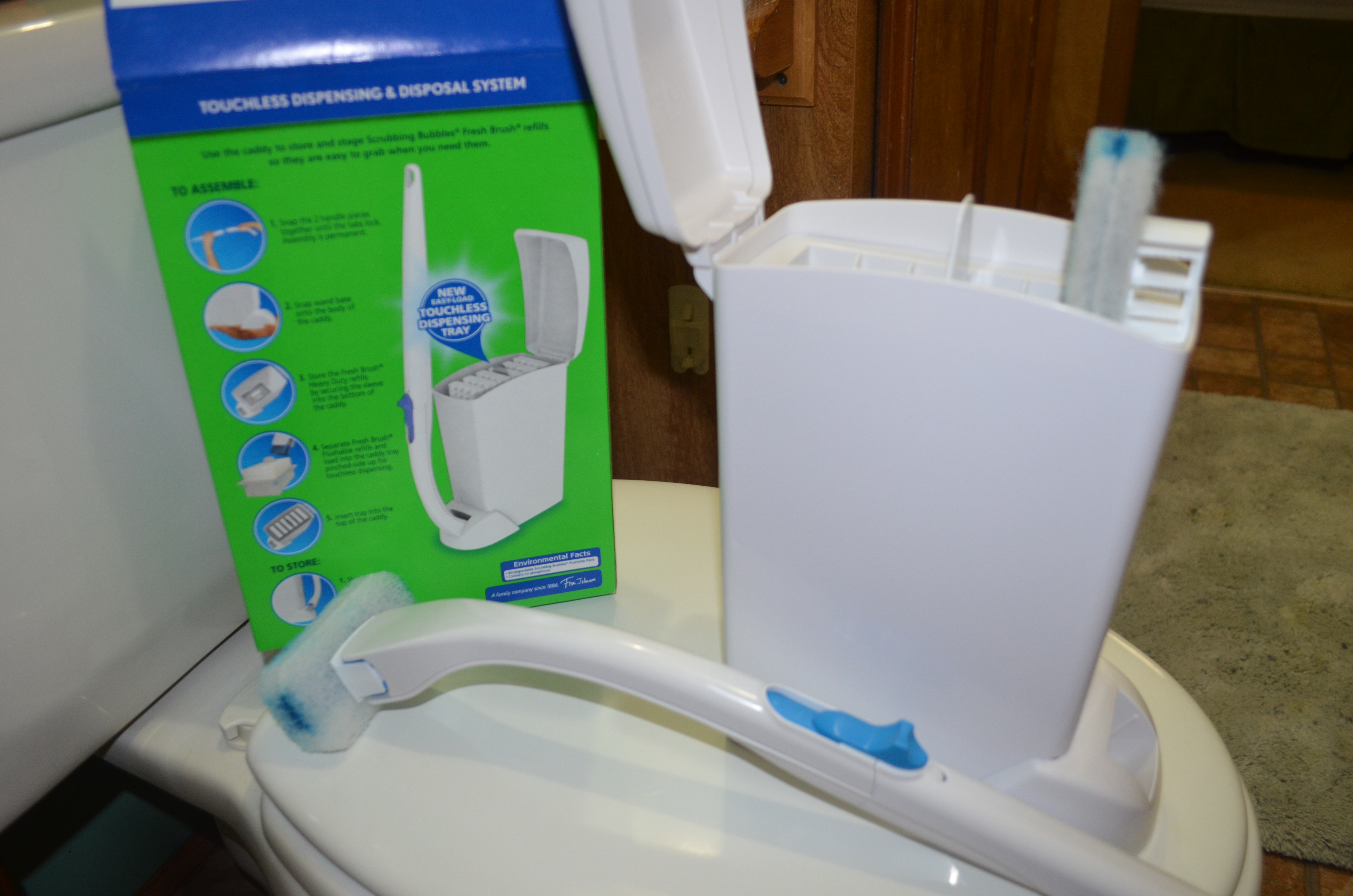 Scrubbing Bubbles Fresh Brush Toilet Bowl Cleaner Kit Review - It's Free At  Last