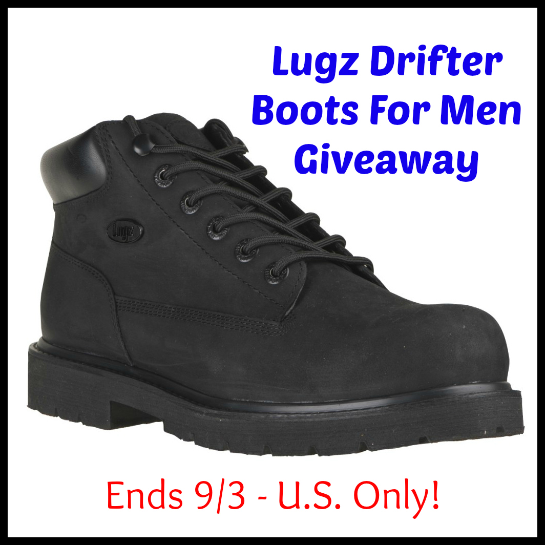 Lugz Drifter Boots For Men Giveaway (Ends 9/3 - U.S. Only!)