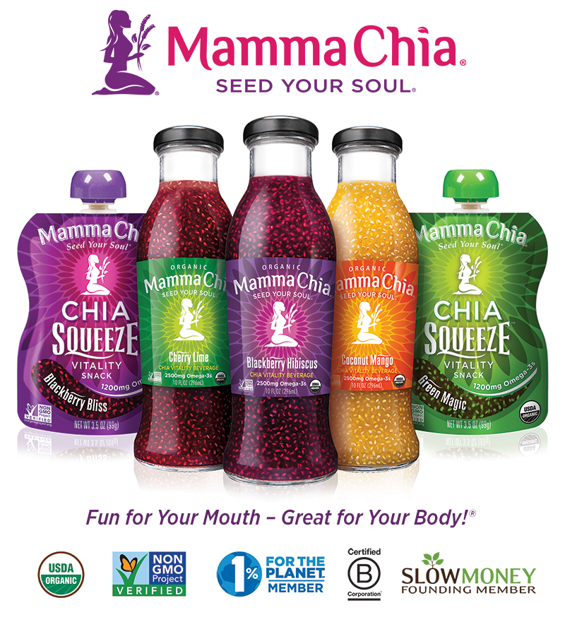 Mamma Chia logo with Bottles and Squeeze-800x881