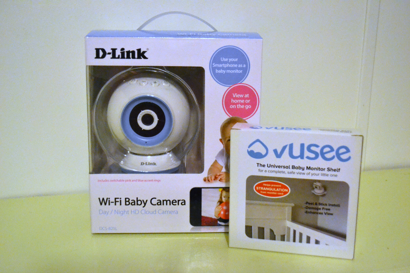 D-Link Wi-Fi Baby Camera and Vusee Baby Monitor Shelf