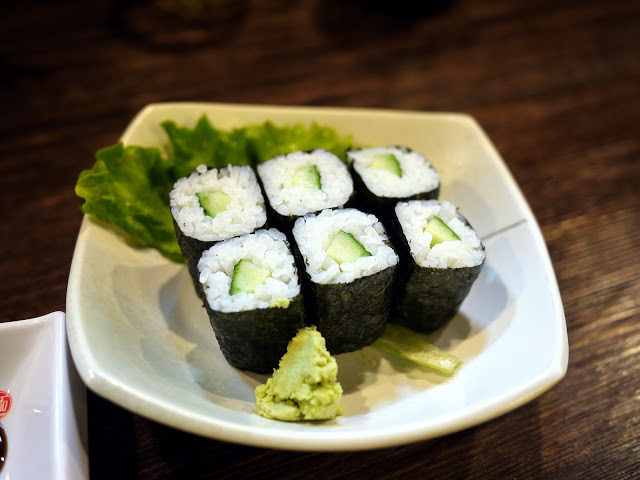 Kappa maki (cucumber sushi)
