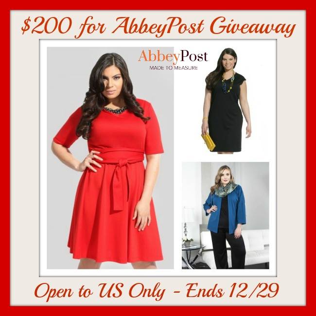 $200 AbbeyPost Custom Fit Clothes Giveaway