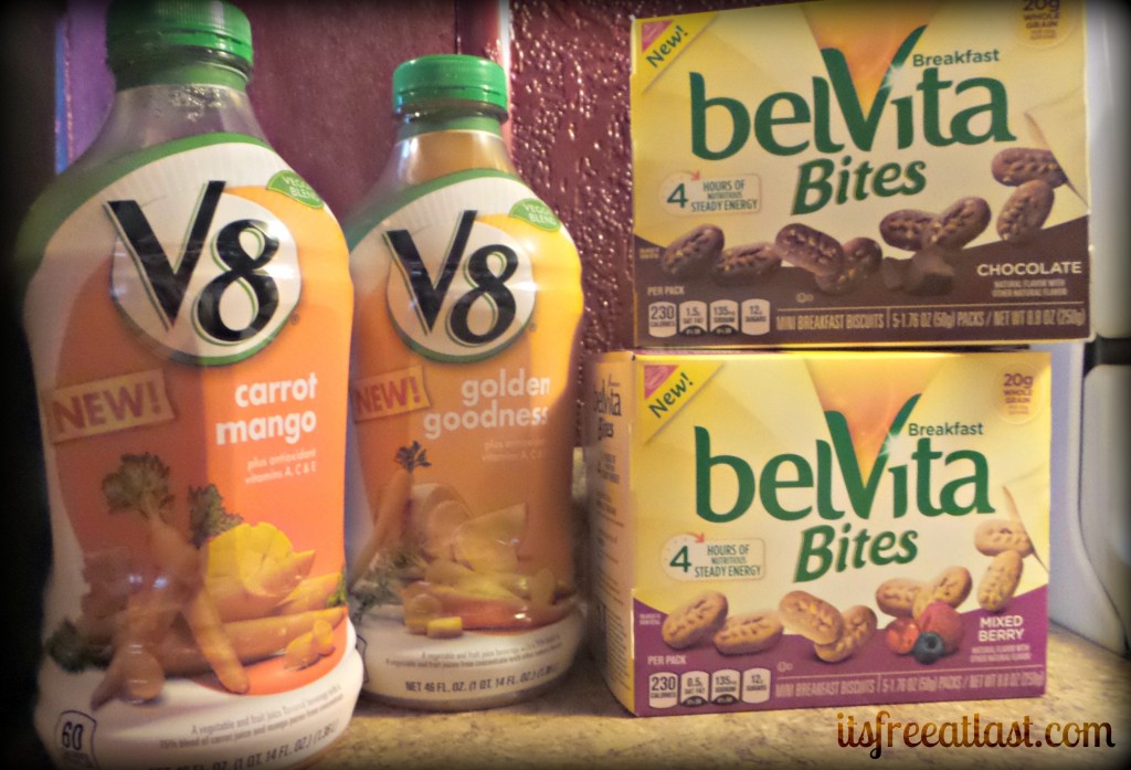 BelVita Bites and V8 Veggie Blends
