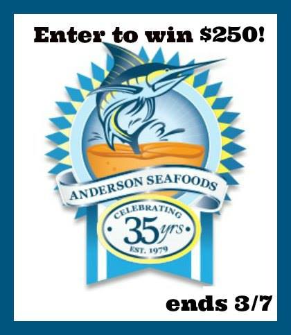 $250 Anderson Seafood Gift Card Giveaway