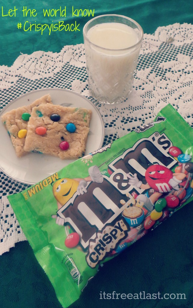 M&M's® Crispy Bars with milk