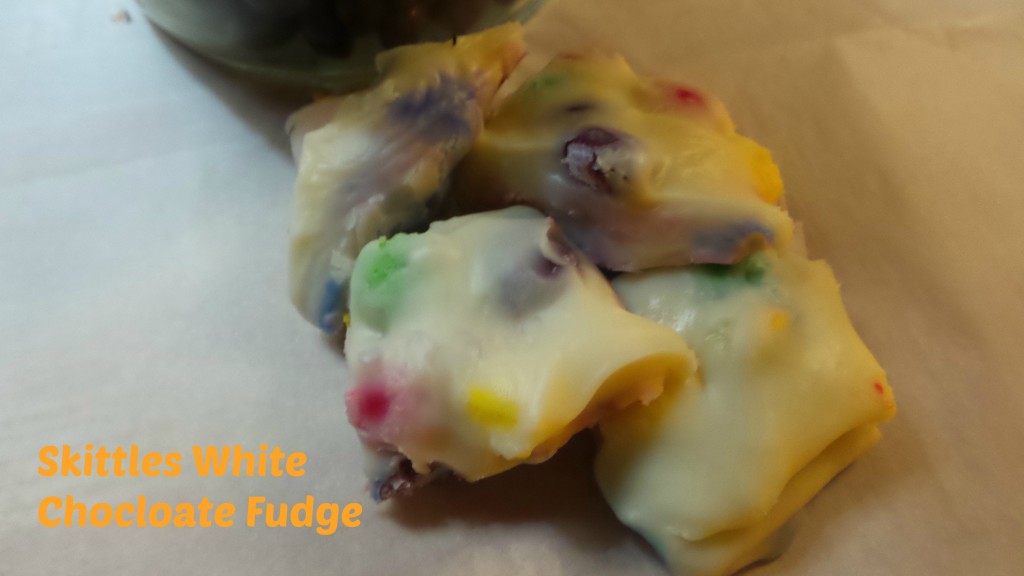 Skittles White Chocolate Fudge