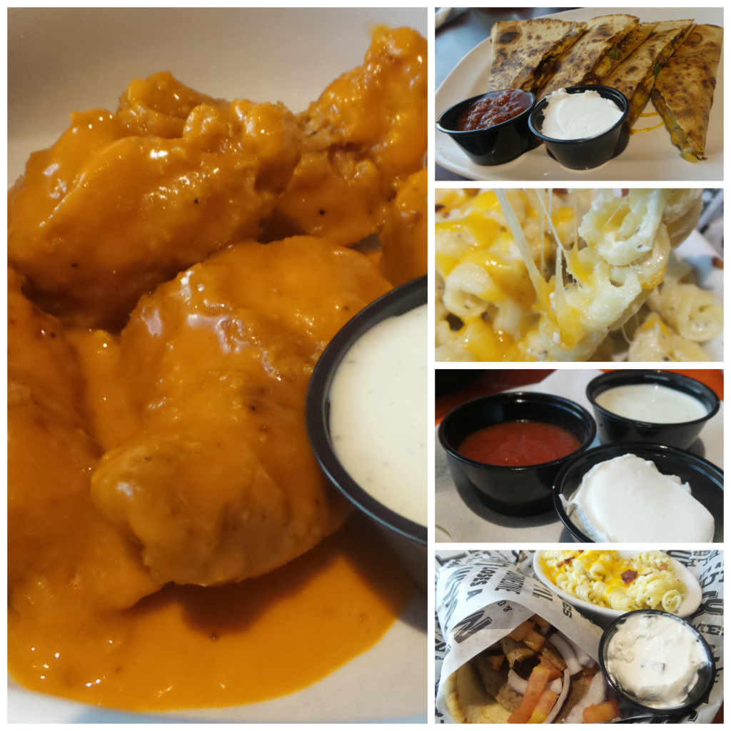 Buffalo Wings and Rings Menu Variety