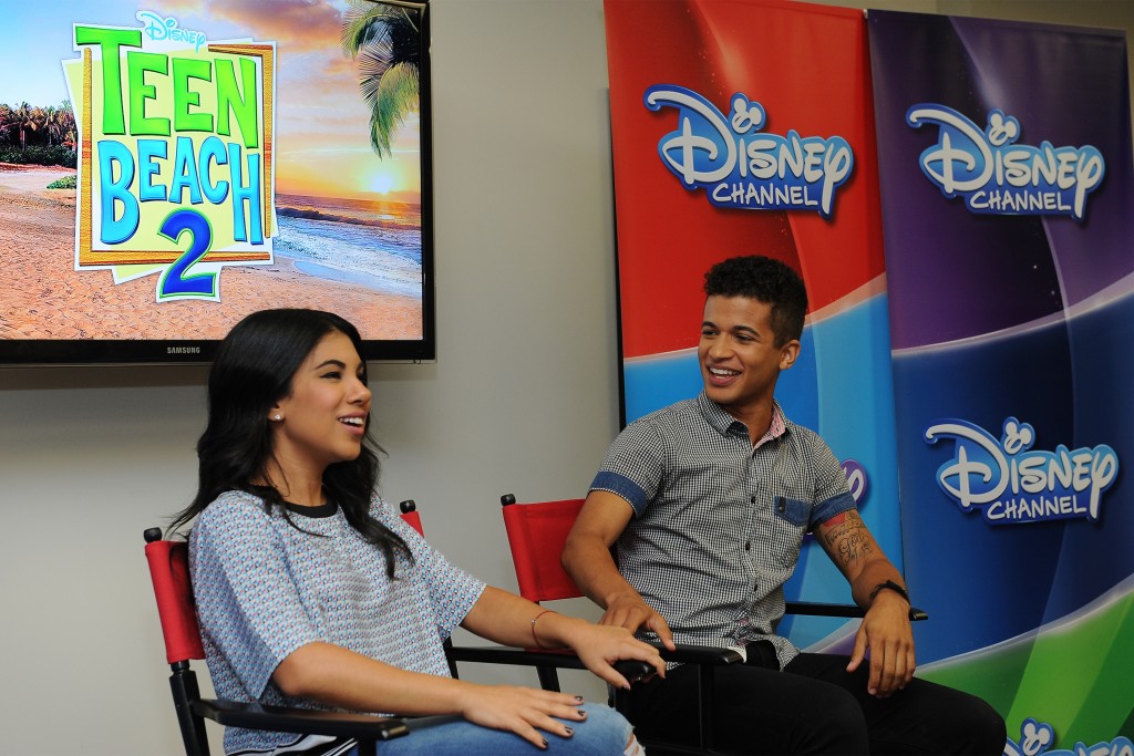 TEEN BEACH 2 - "Teen Beach 2" stars Chrissie Fit and Jordan Fisher participate in a Mom blogger event to celebrate the movie's June 26, 2015 premiere. (Disney Channel/Valerie Macon) CHRISSIE FIT, JORDAN FISHER