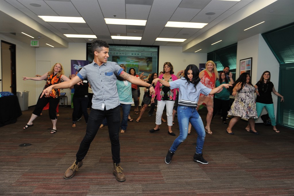 TEEN BEACH 2 - "Teen Beach 2" stars Chrissie Fit and Jordan Fisher participate in a Mom blogger event to celebrate the movie's June 26, 2015 premiere. (Disney Channel/Valerie Macon) JORDAN FISHER, CHRISSIE FIT