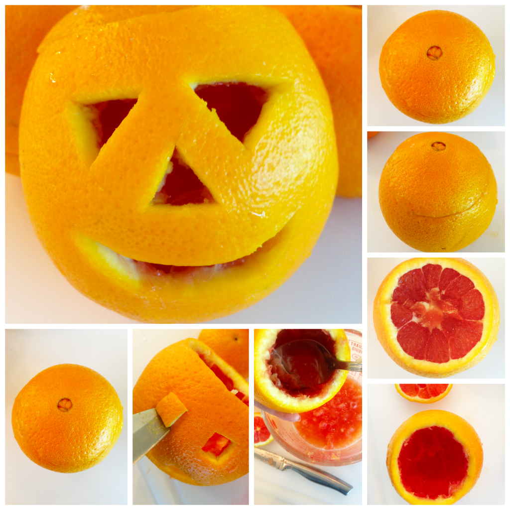 Orange Jack-O-Lantern Collage