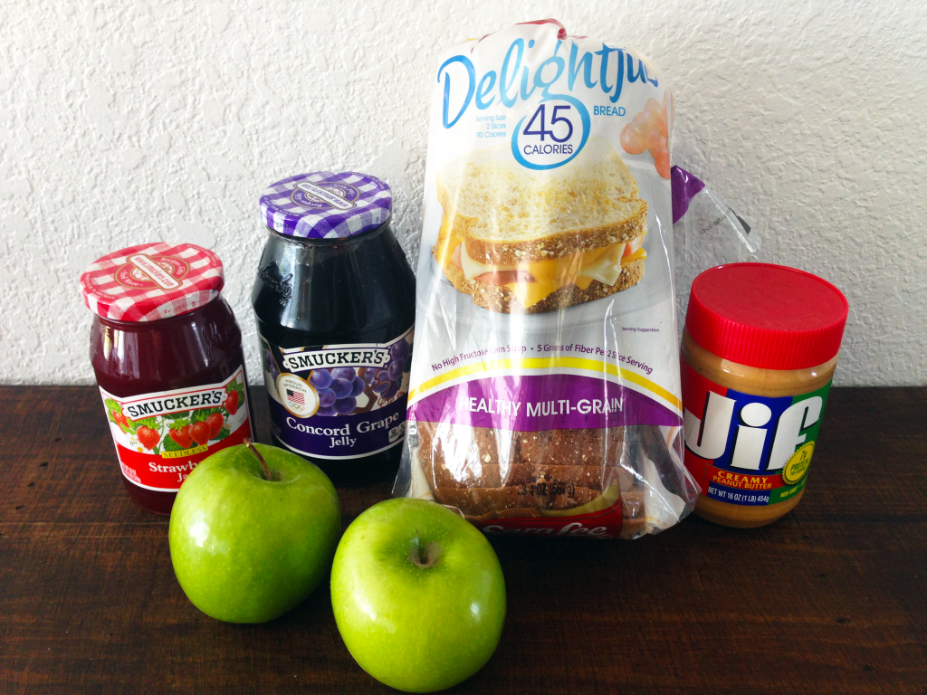 PBJ Linzer Sandwich & Stick Ingredients