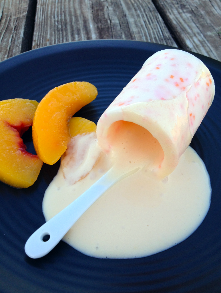 White Chocolate Cup with Sprinkle Peach Smoothie #5