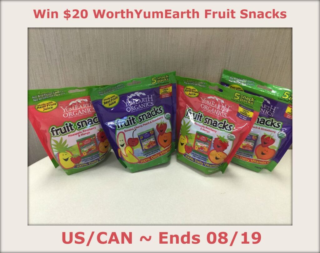 YumEarth Fruit Snacks Giveaway