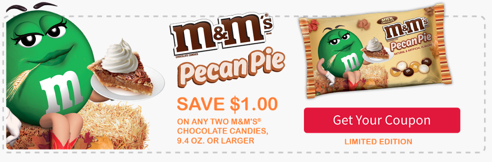 M&M's® Pecan Pie coupon image