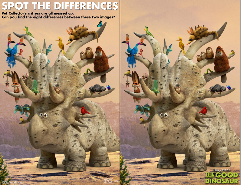 Good Dino Spot The Differences