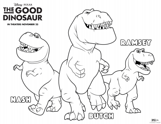 Good Dinosaur Coloring Sheets