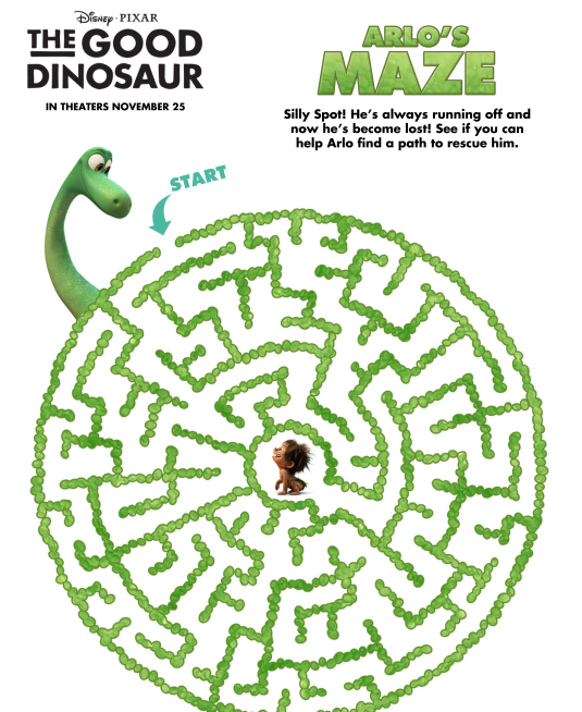 Good Dinosaur Maze