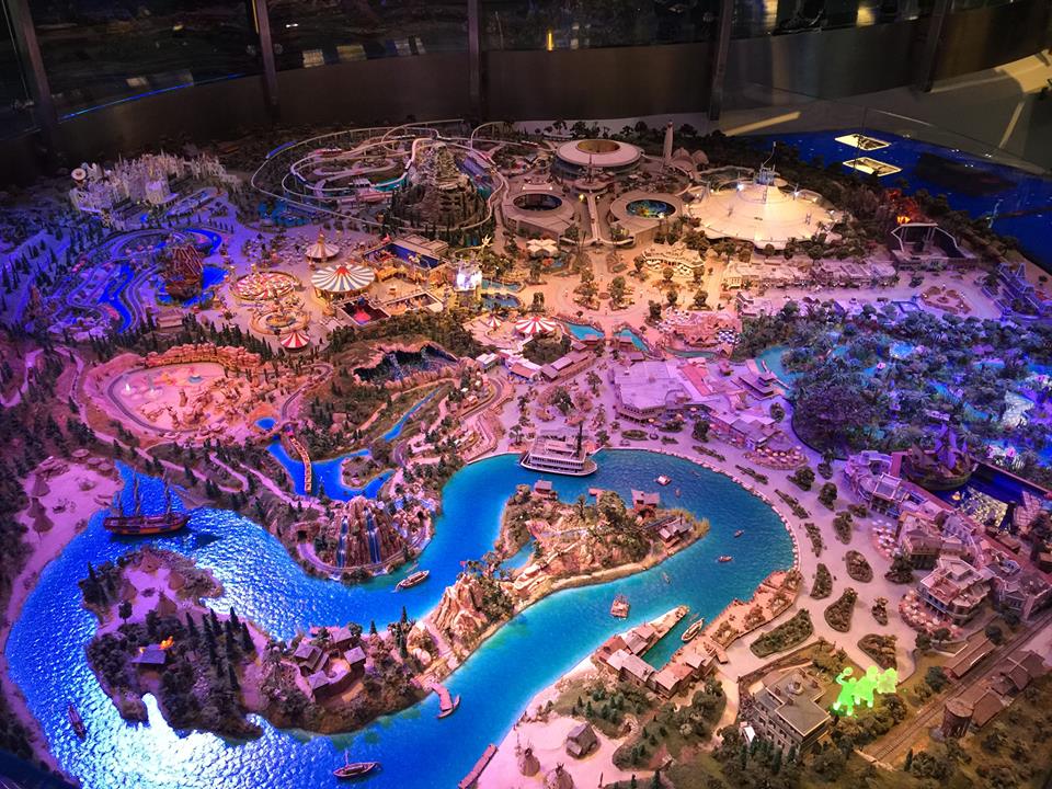 Scale model of Disneyland