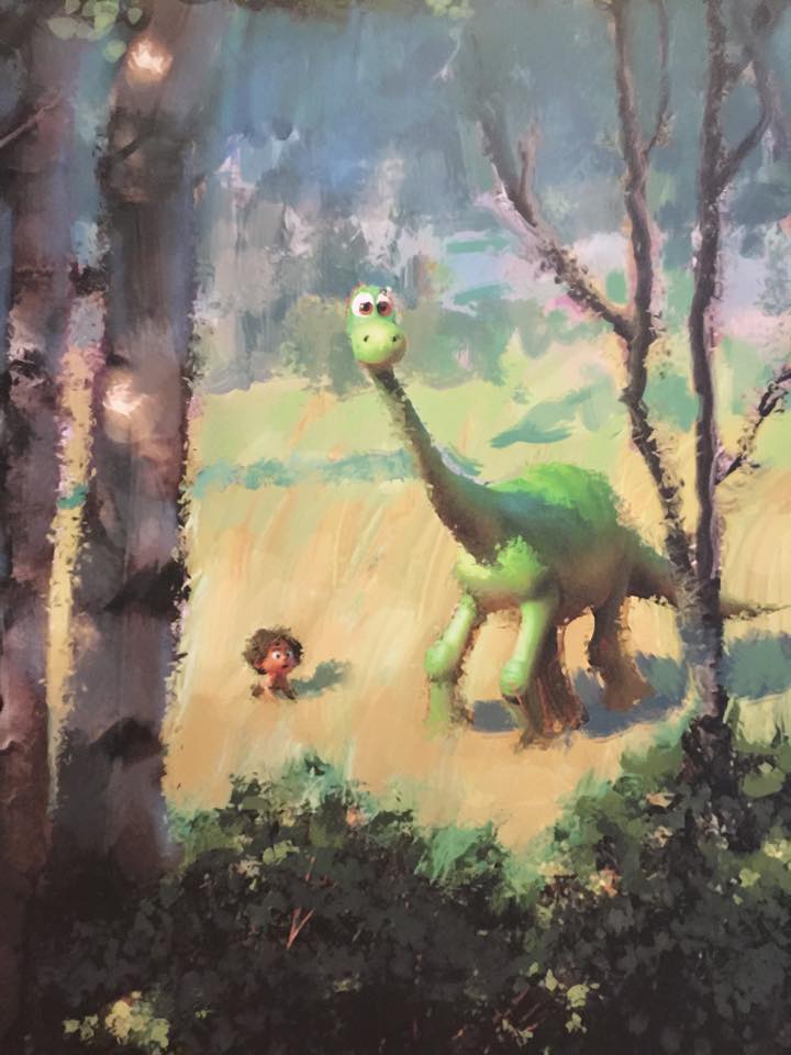 The Good Dinosaur painting