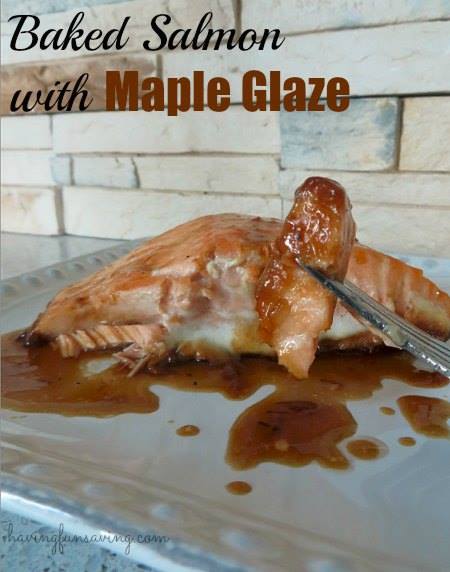 Baked Salmon wth Maple Glaze