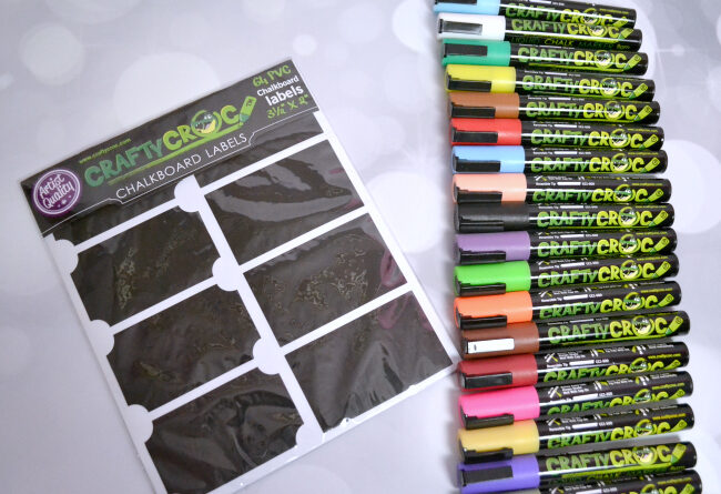 Crafty Croc Chalkboard Labels and Liquid Chalk Markers #FAMChristmas