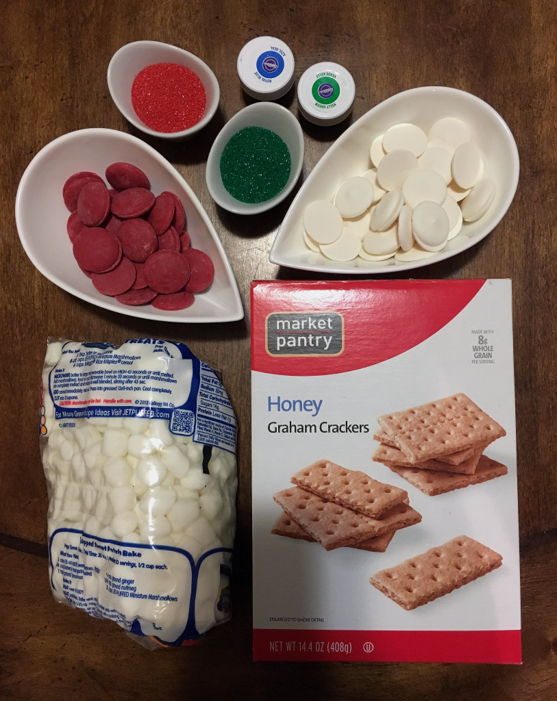 Christmas S'more Ingredients