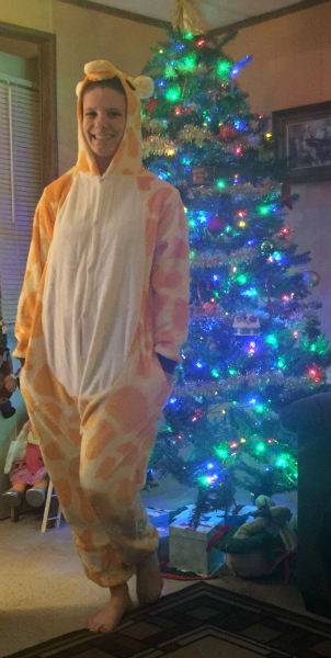 Giraffe Funzee - Adult Onesie Pajamas #FAMChristmas