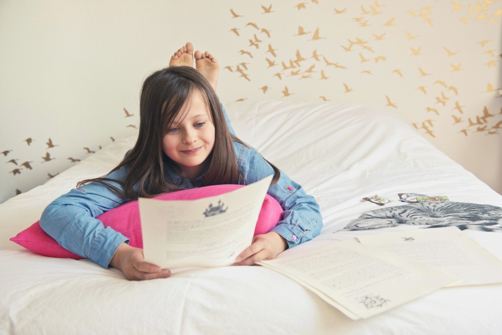 Girl Reading Dream Letters