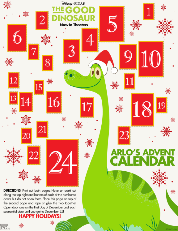 Good Dinosaur Advent Calendar
