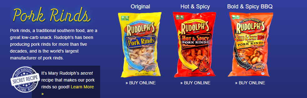 Rudolphs Foods Pork Rinds