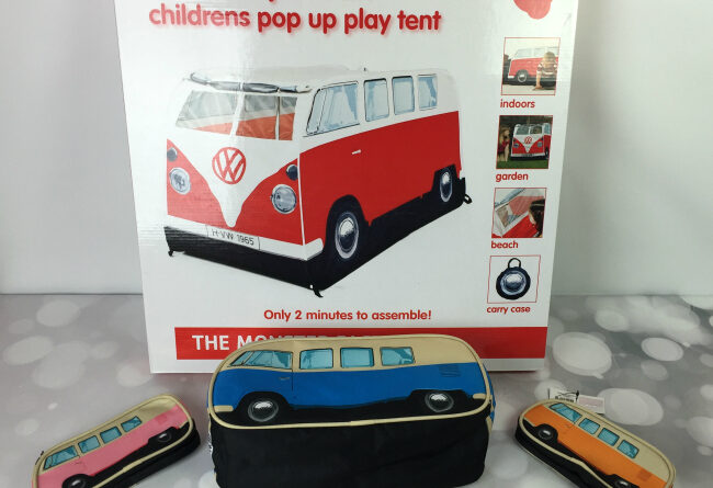The Monster Factory - VW Campervan Tent, Pencil Case, and Lunch Box  #FAMChristmas - It's Free At Last