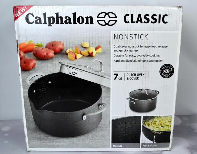 Calphalon Classic Nonstick Dutch Oven Pour and Strain