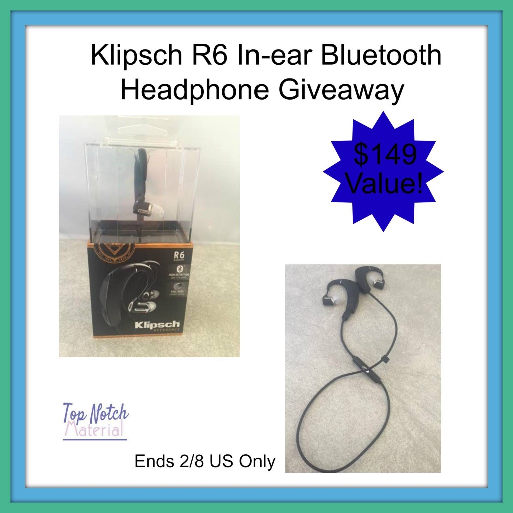 Klipsch R6 In-Ear Bluetooth Headphone Giveaway (Ends 2/8)