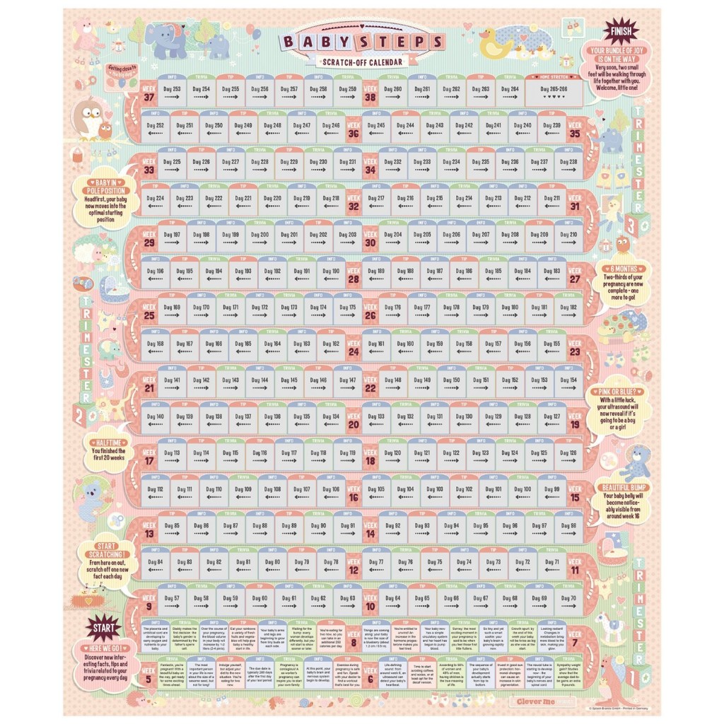 Baby Steps Scratch Off Calendar