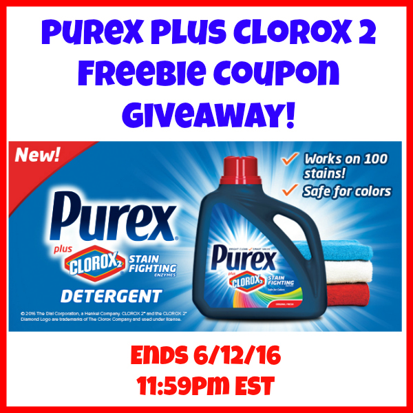Purex Plus Clorox 2 Freebie Giveaway