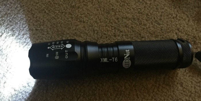 Adjustable LEDNut Flashlight
