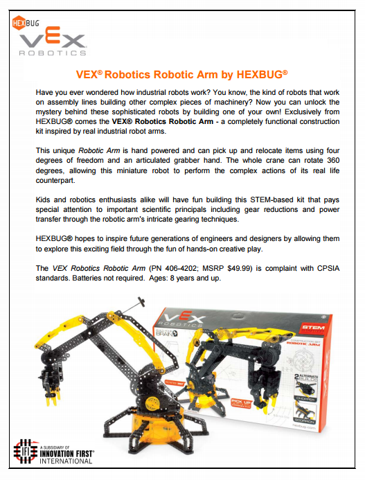 VEX Robotic Arm