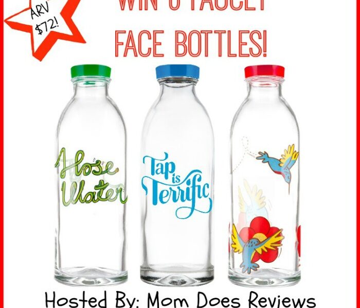 #Win 6 Faucet Face Glass Bottles ($72 arv)! - ends 10/8 US Only
