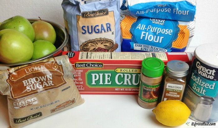 Homemade Apple Pie Recipe ingredients
