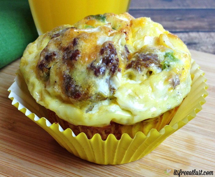 Sausage, Egg and Cheese Breakfast Muffins Recipe