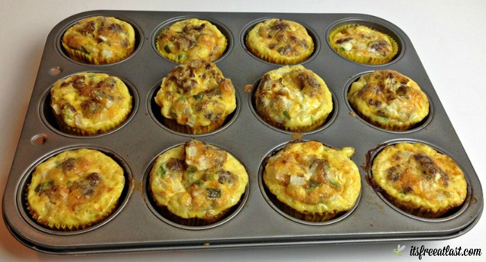 Sausage, Egg and Cheese Breakfast Muffins Recipe process
