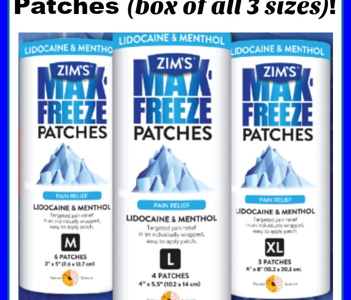 Zim's Max Freeze Patches Giveaway