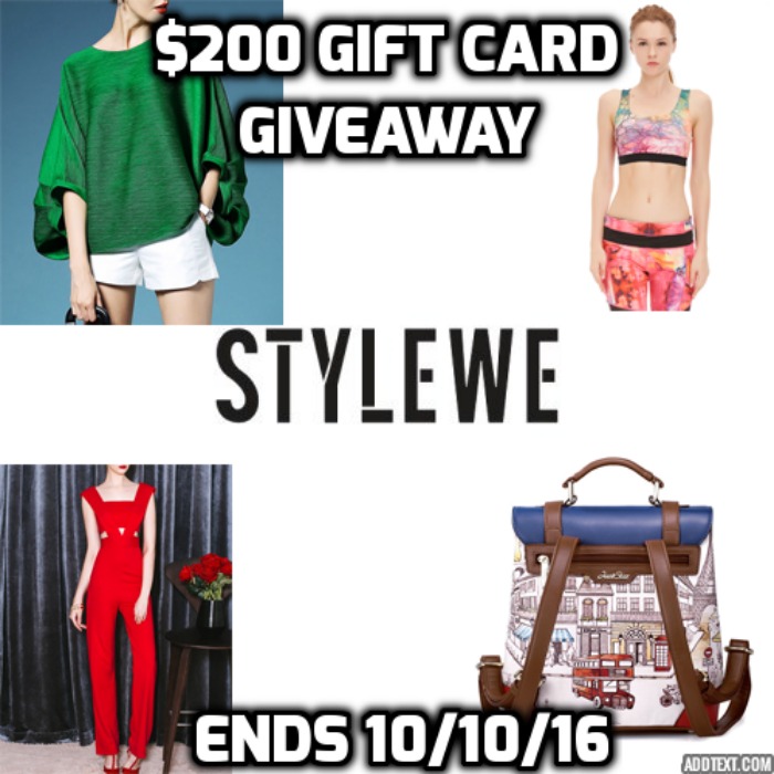 #Win a $200 StyleWe Gift Card! - ends 10/10 US Only