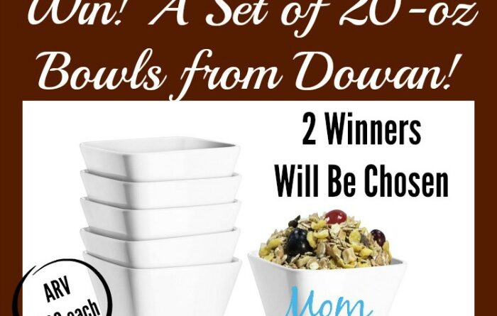 Dowan 20-ounce Cereal/Dessert Bowels Giveaway! TWO WINNERS!