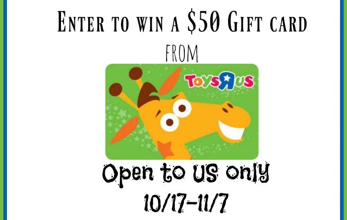 $50 Toys R US Gift Card Giveaway