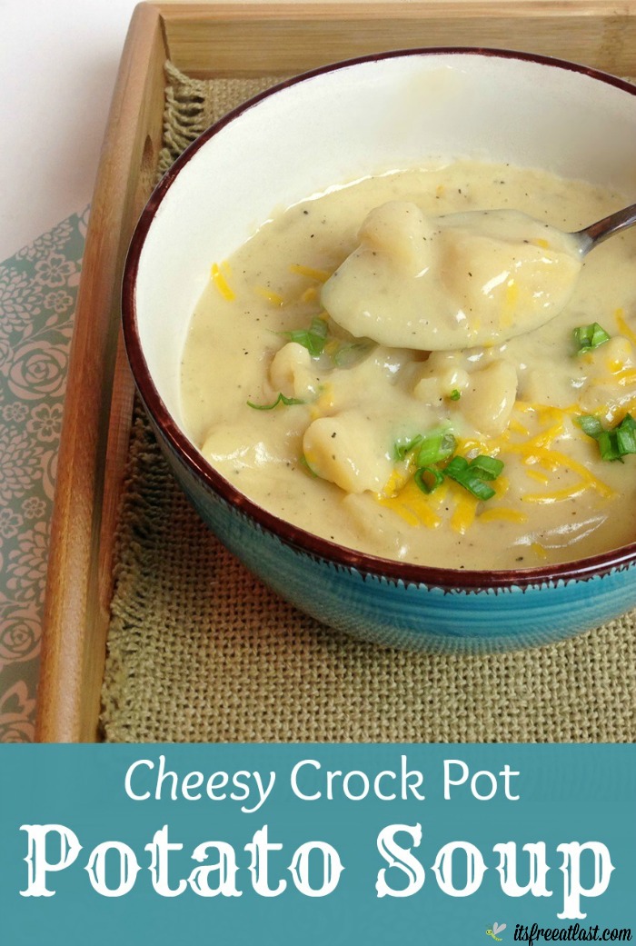Cheesy Crock Pot Potato Soup Recipe